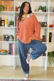 Terry B Classic Sweatshirt Apricot Sorbet